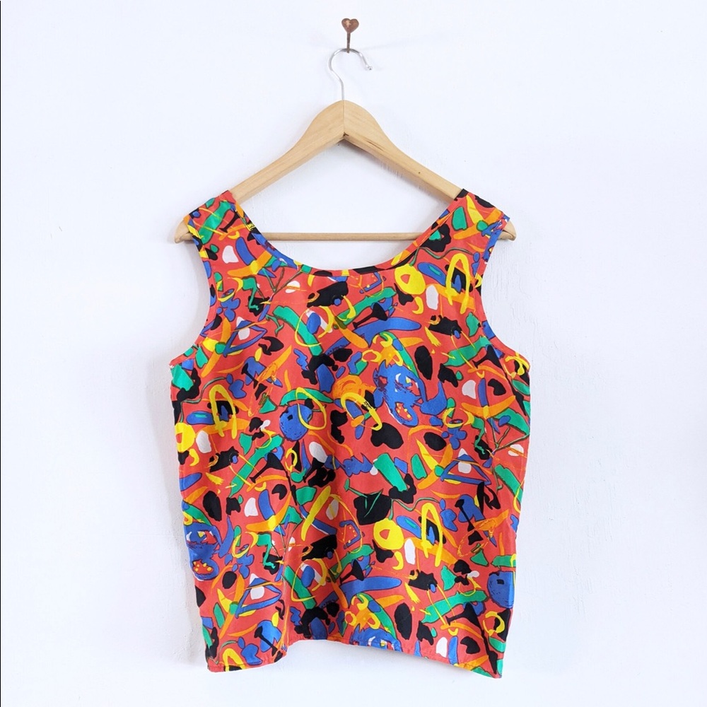 Artsy Silk Tank - Picture 3 of 6